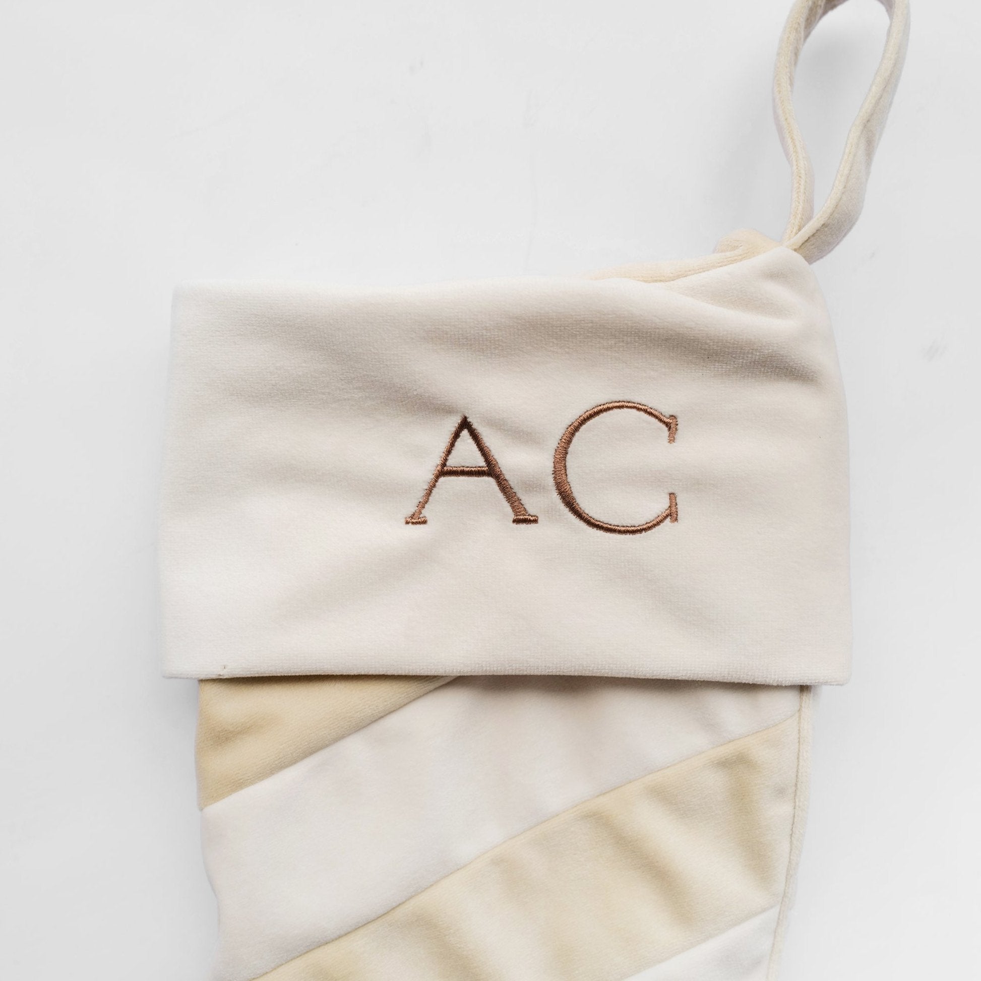 Personalized Striped Christmas Stocking