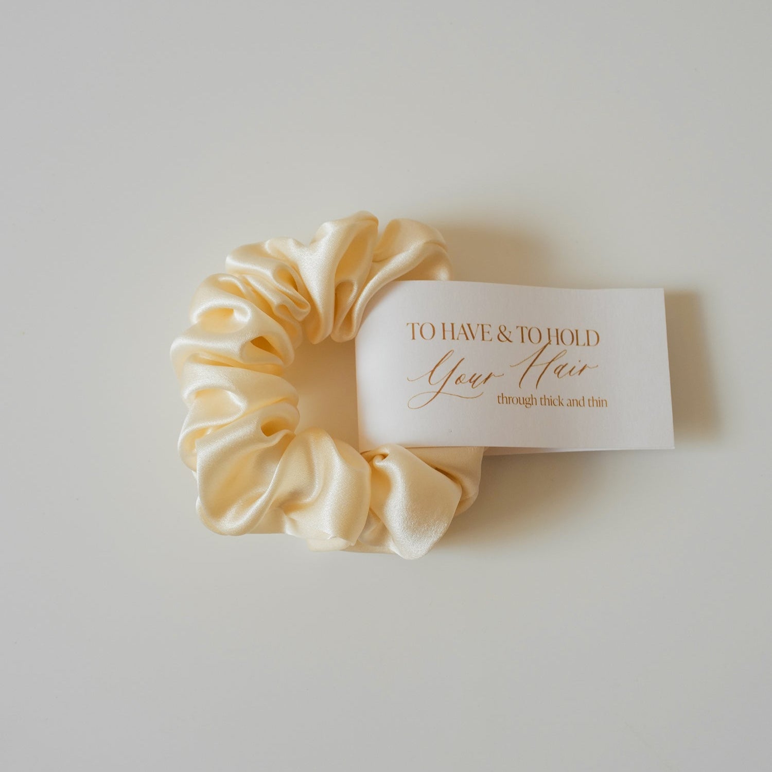 To Have & To Hold Silk Scrunchie