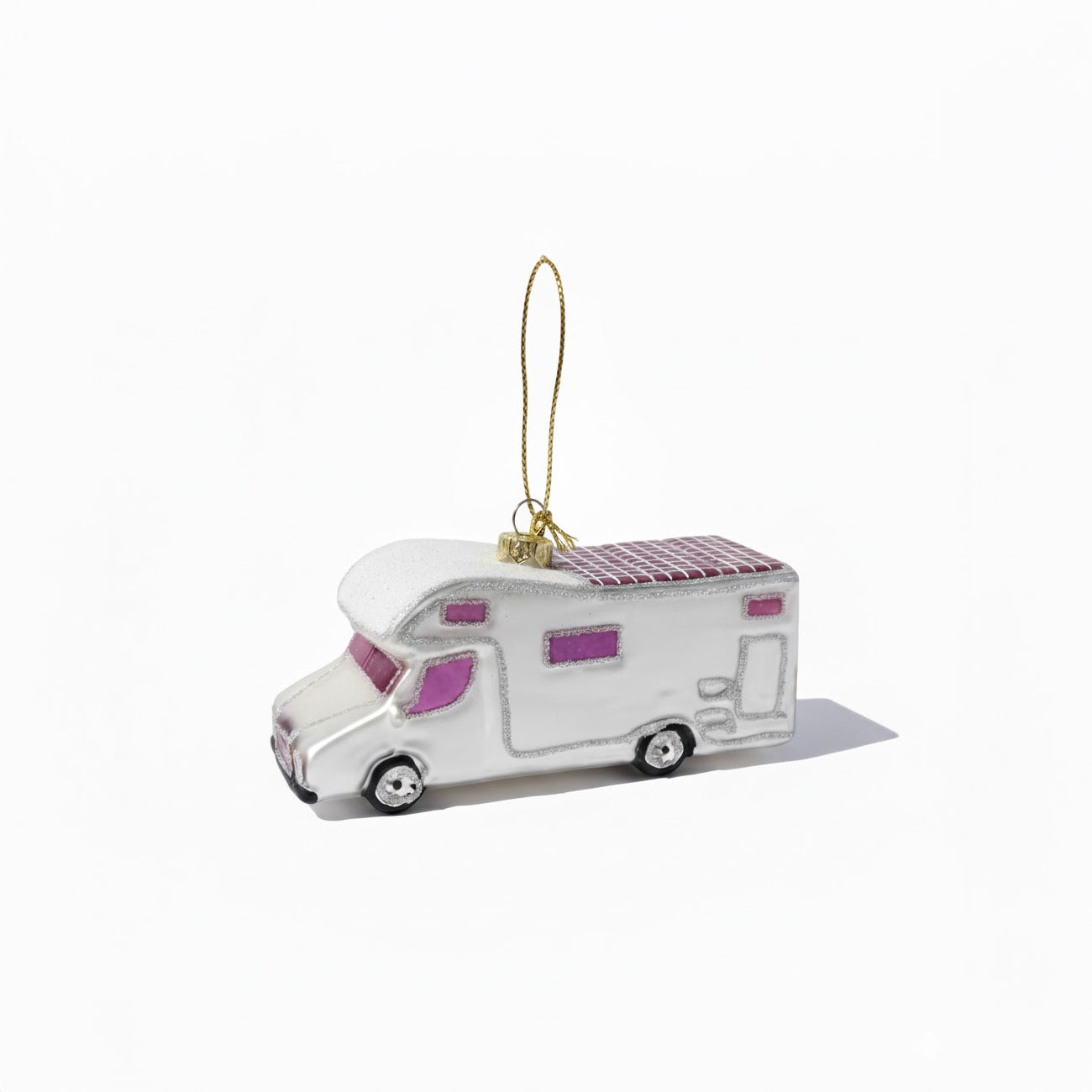 復古露營車玻璃聖誕吊飾