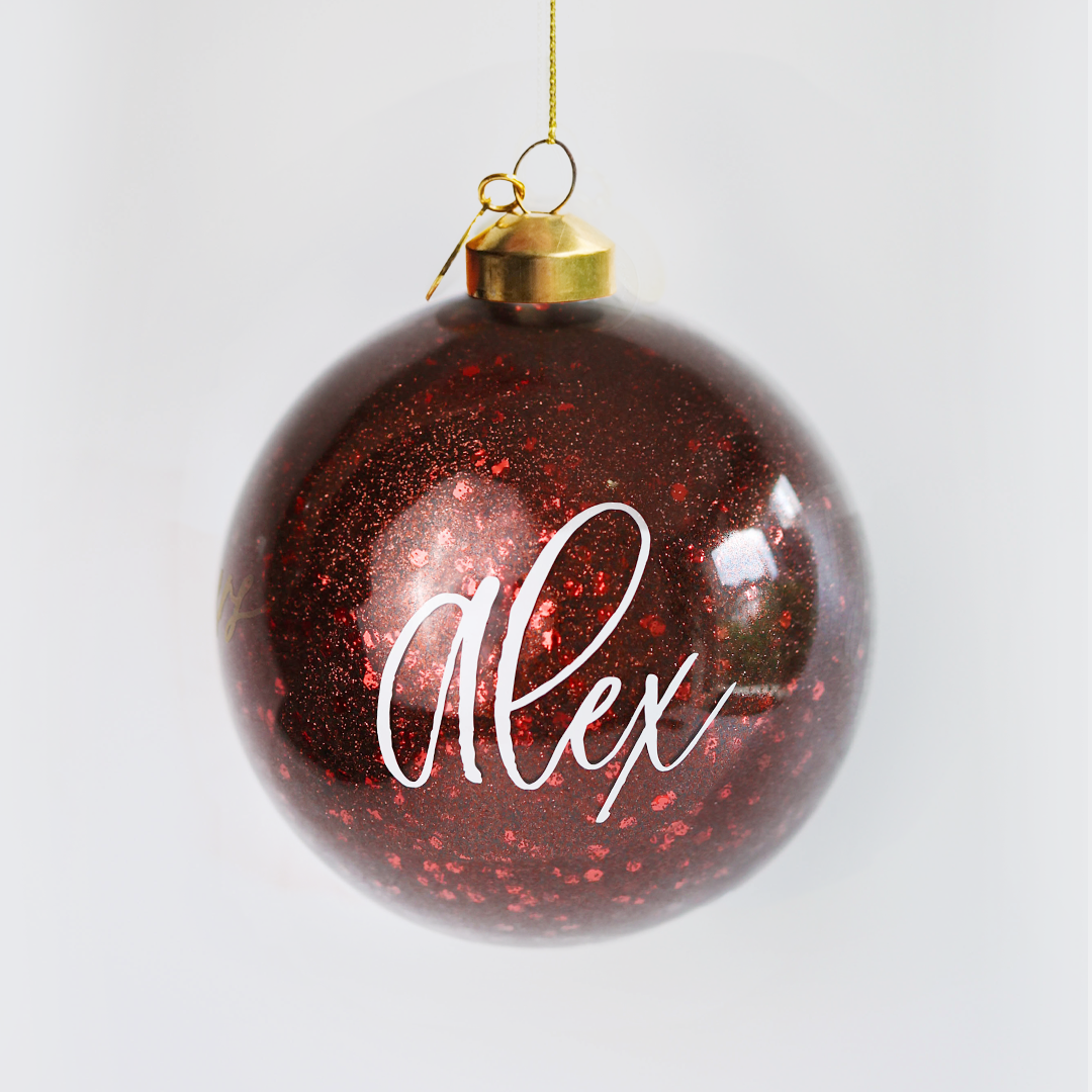 Personalized Glass Bauble | Spiced Wine