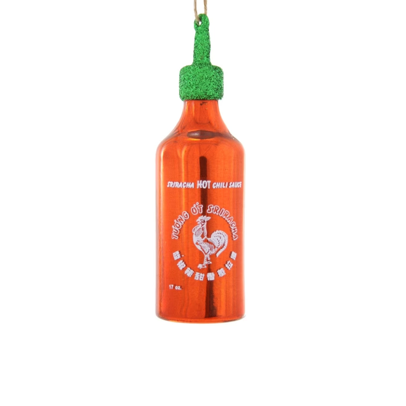 Sriracha Chili Sauce Glass Ornament