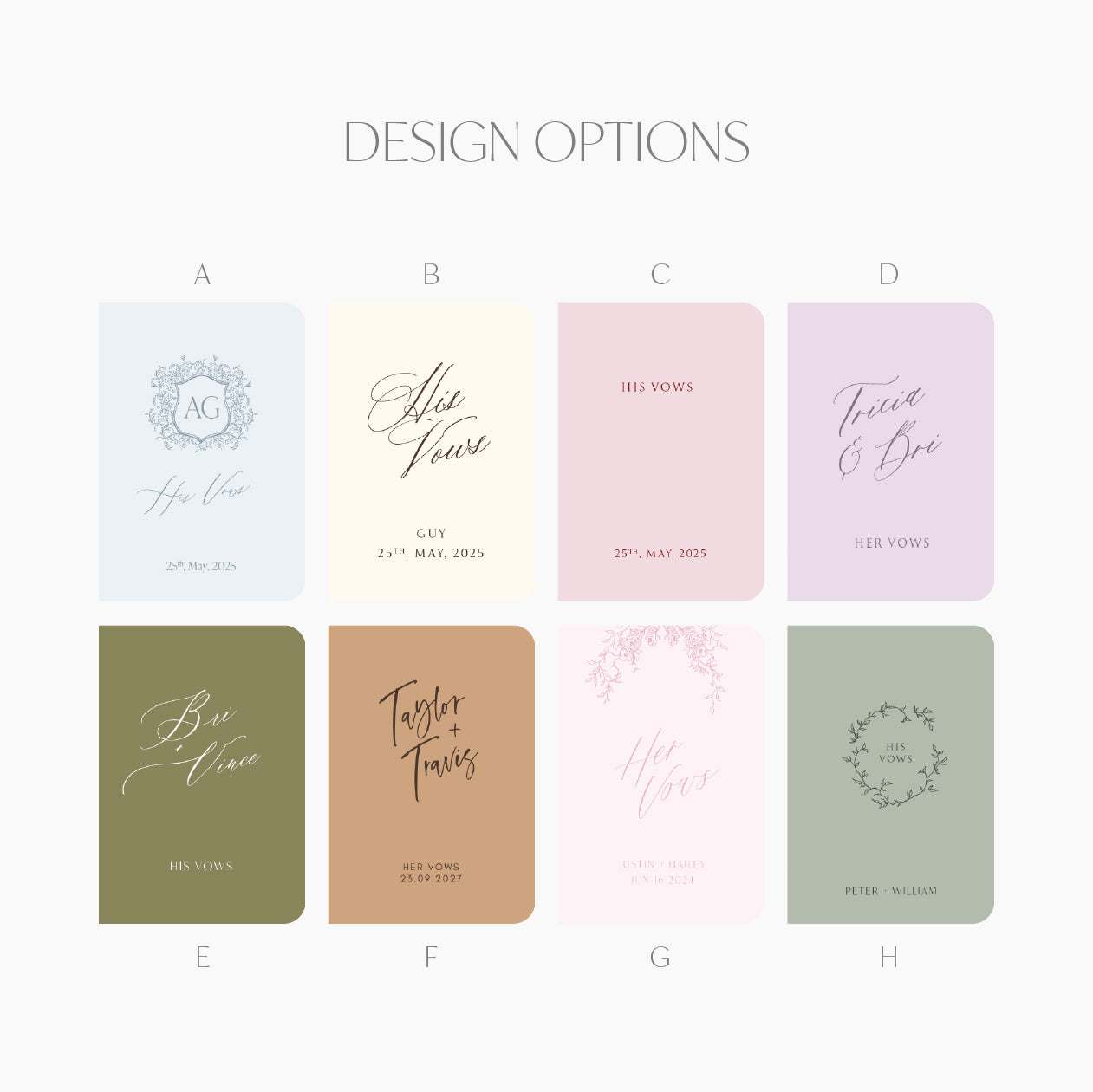Personalized Vow Book