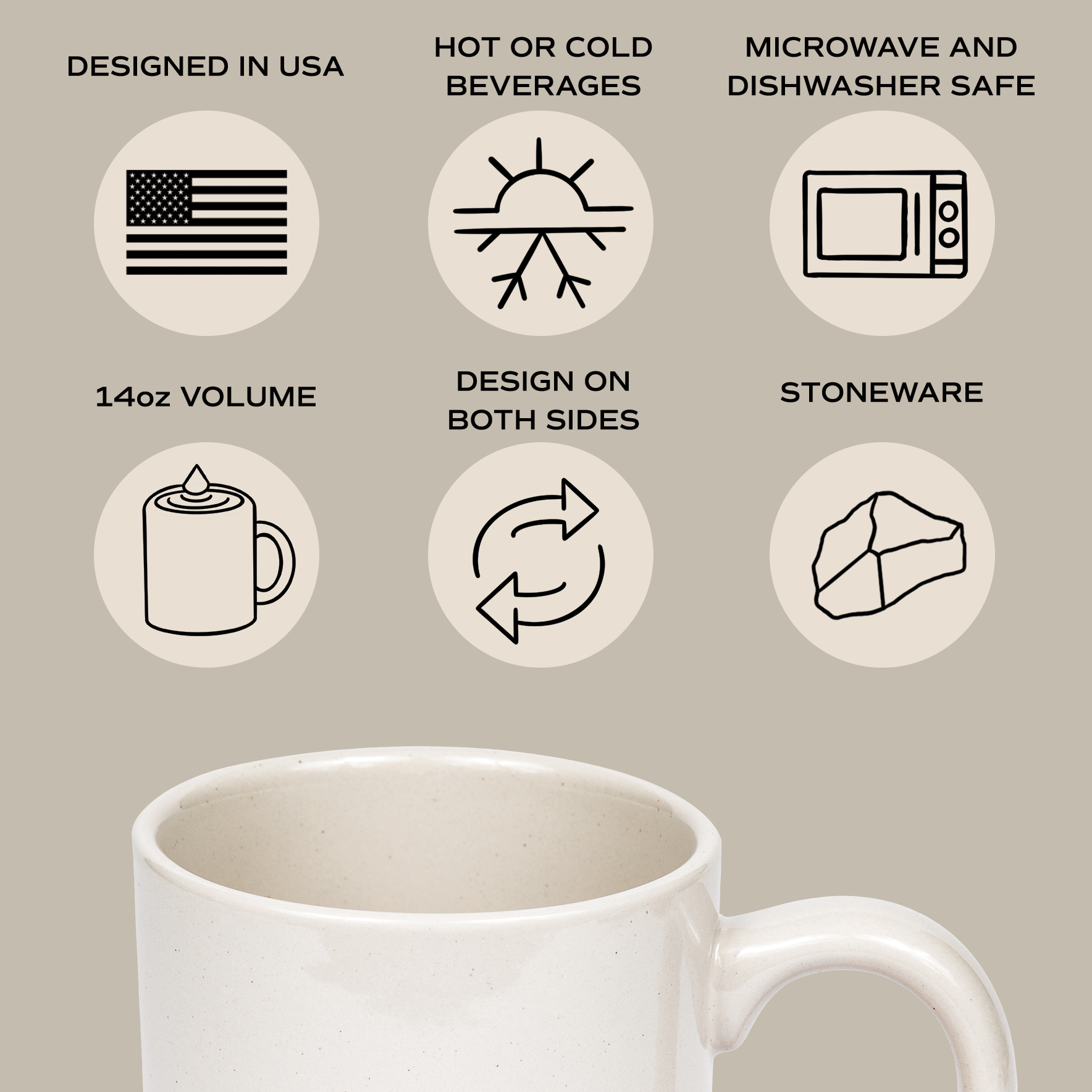 Blessed Stoneware Coffee Mug