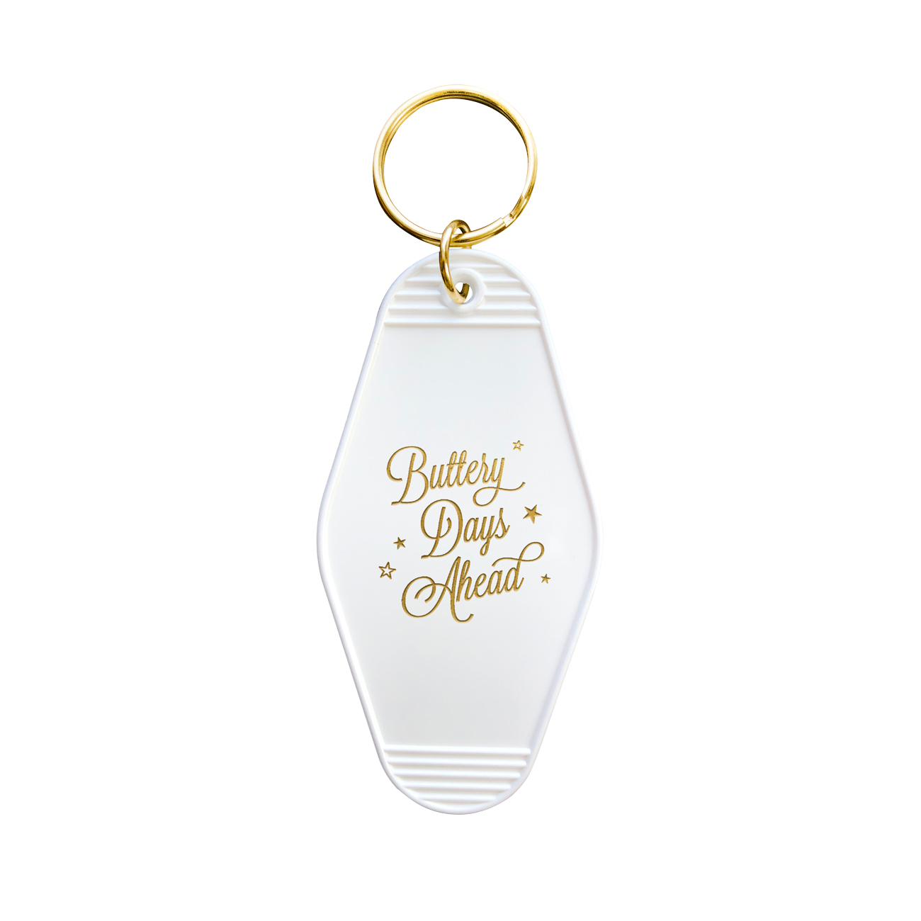 Buttery Days Ahead Motel Keychain