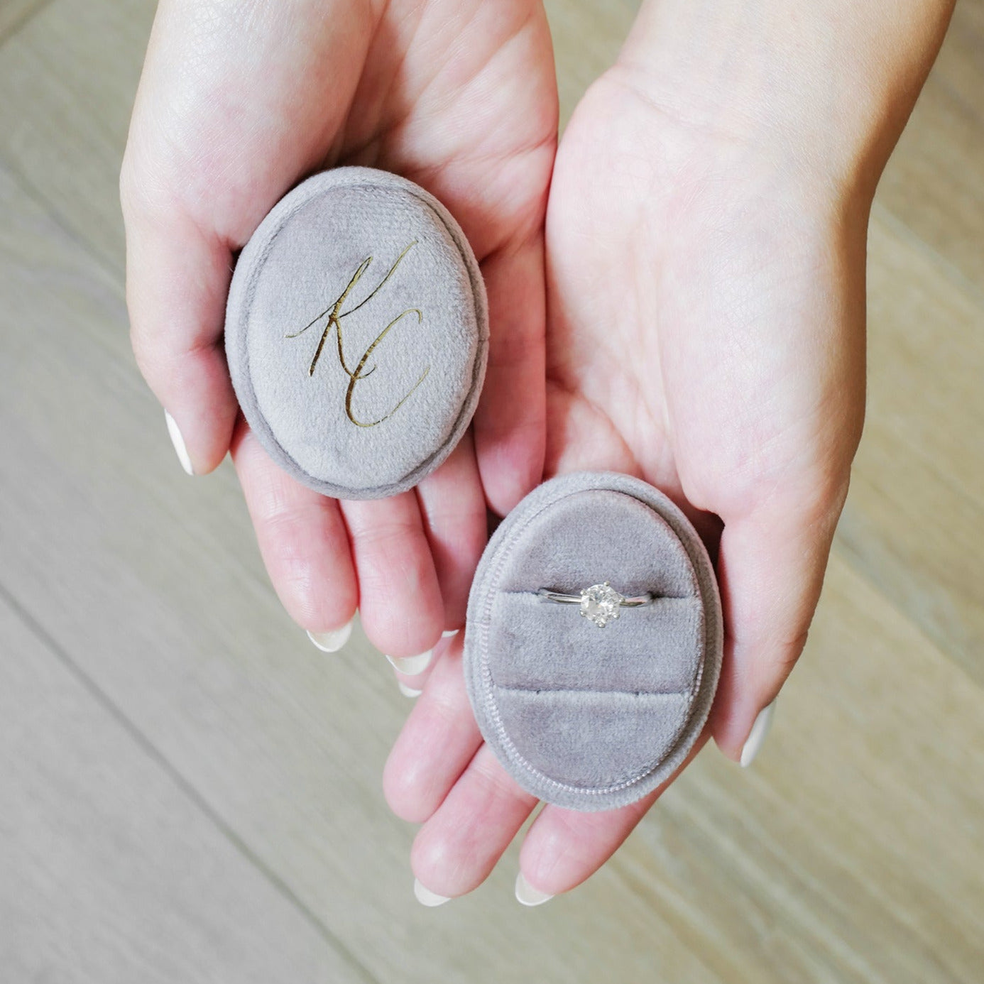 personalized Velvet Ring Box