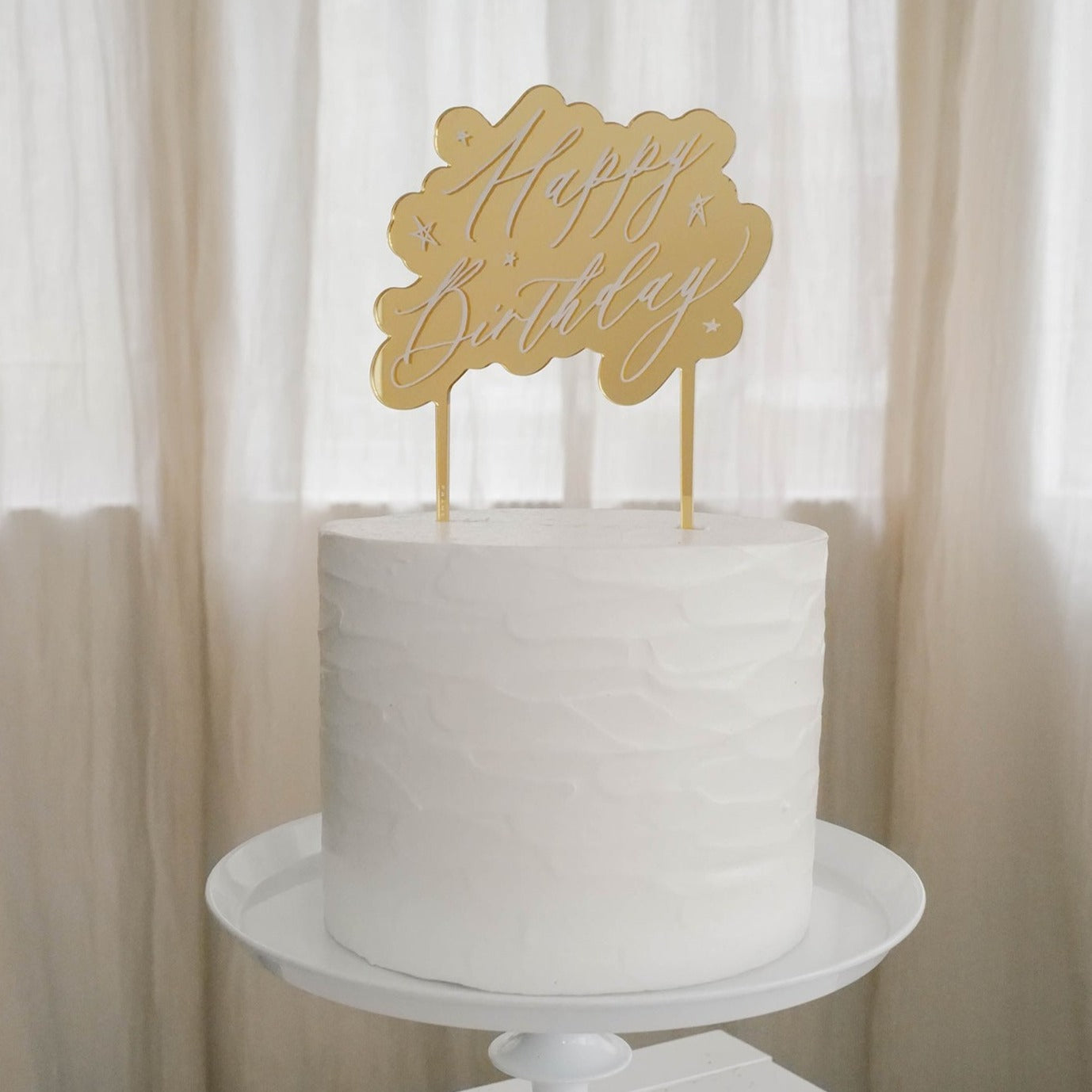 Cake Topper - Happy Birthday 蛋糕插牌 | Frames of Butter